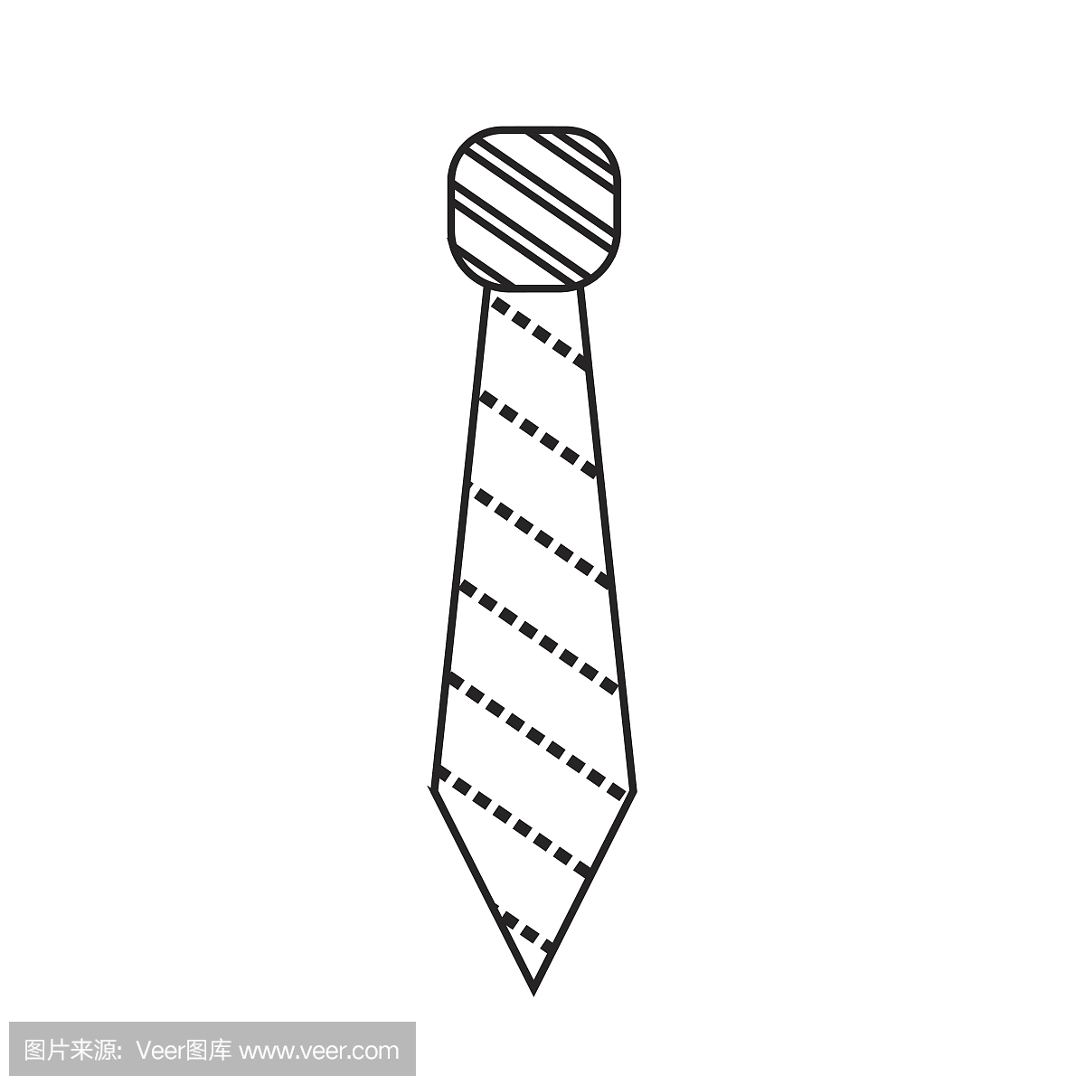 线条优雅的领带在特殊的日子里使用